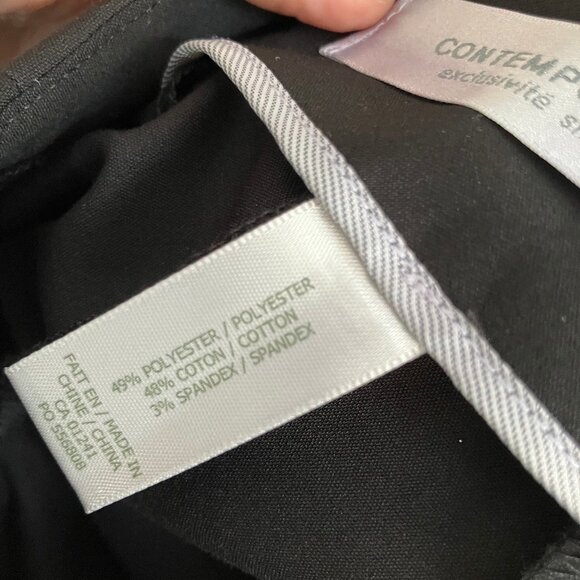 NWOT Black shorts with hidden zip - Picture 6 of 8